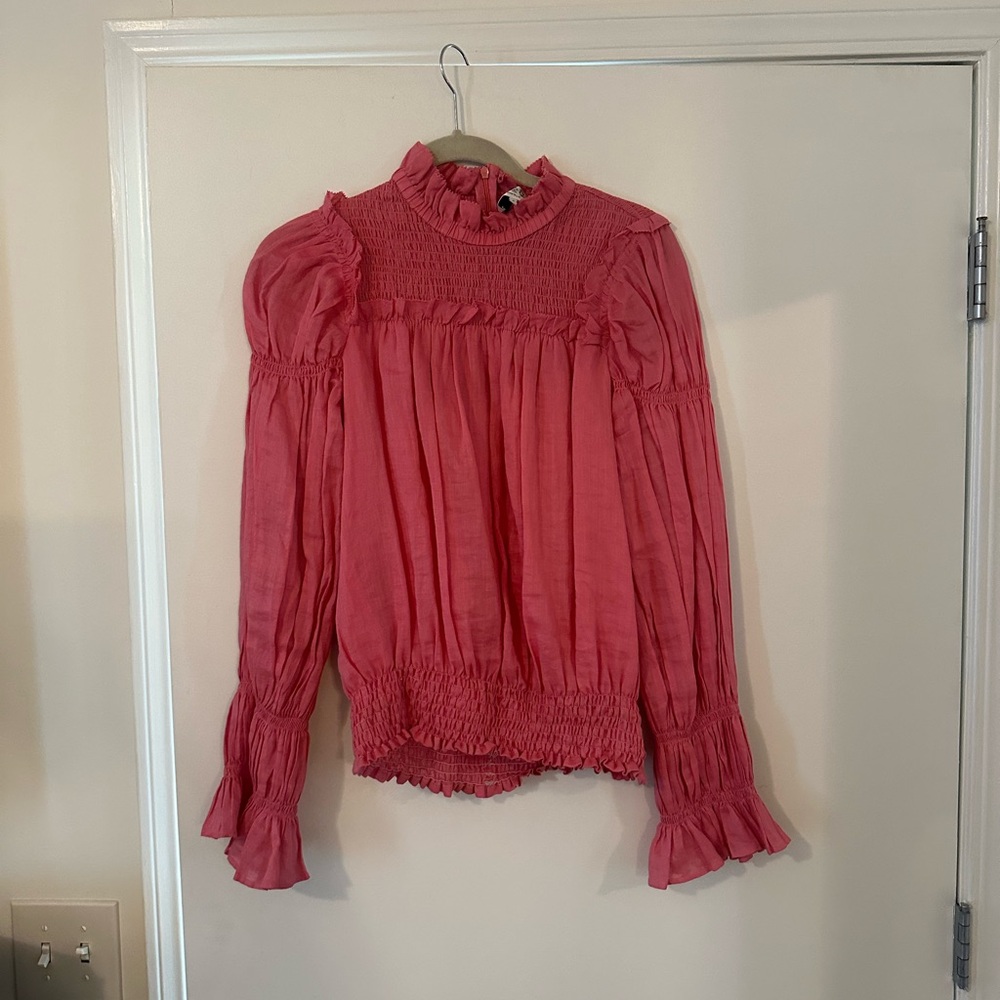 Sea New York Pink Ruffled Top - 8